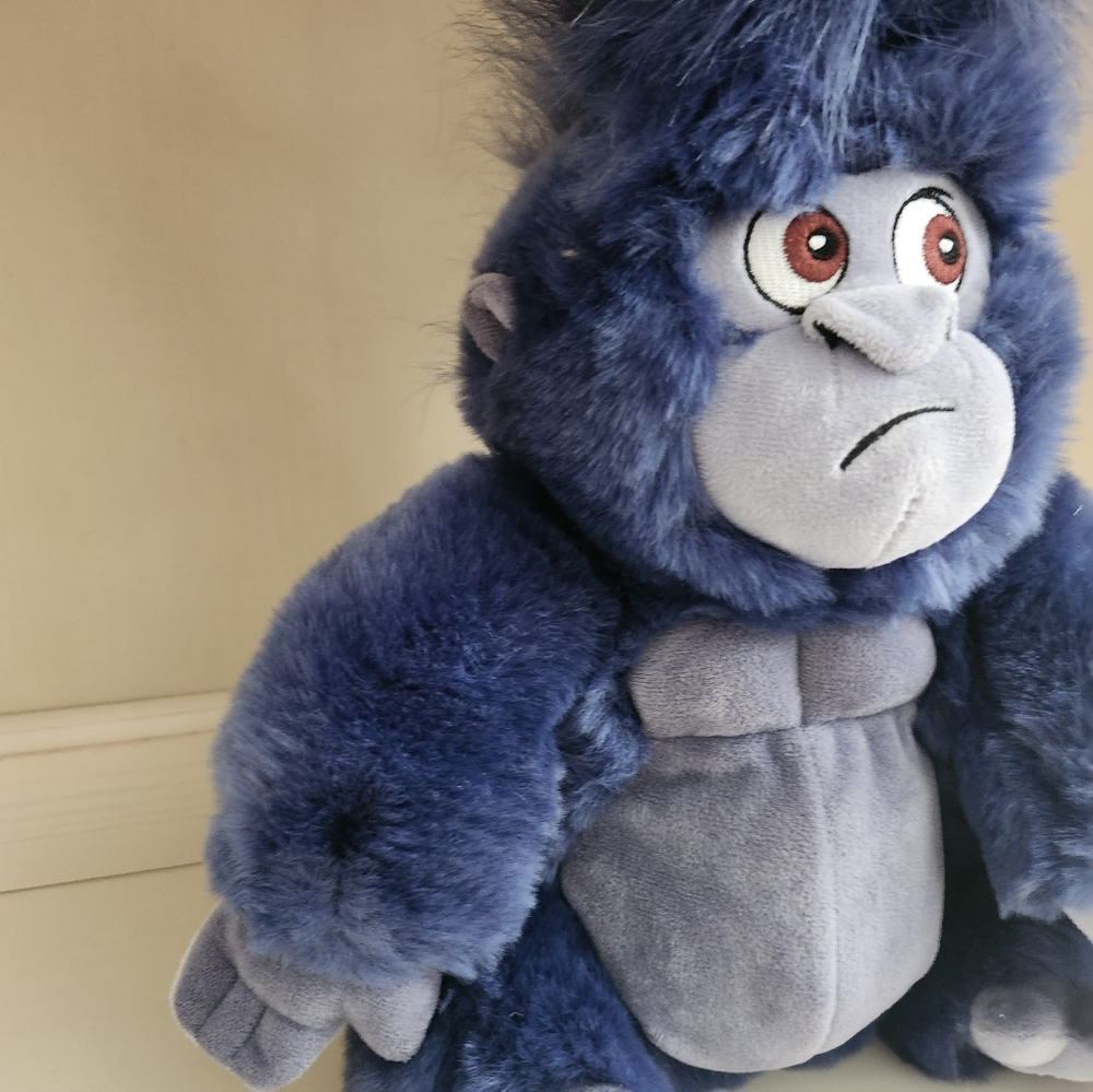 Tarzan Turk Plush Exclusive Disney Store Ape Gorilla Blue 12" Plush, New - Picture 5 of 10
